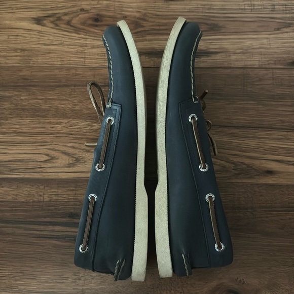 Sperry Blue Leather Boat Shoes with Moccasin Construction sz: 11 - Picture 3 of 5